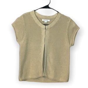 Banana Republic beige knit blouse